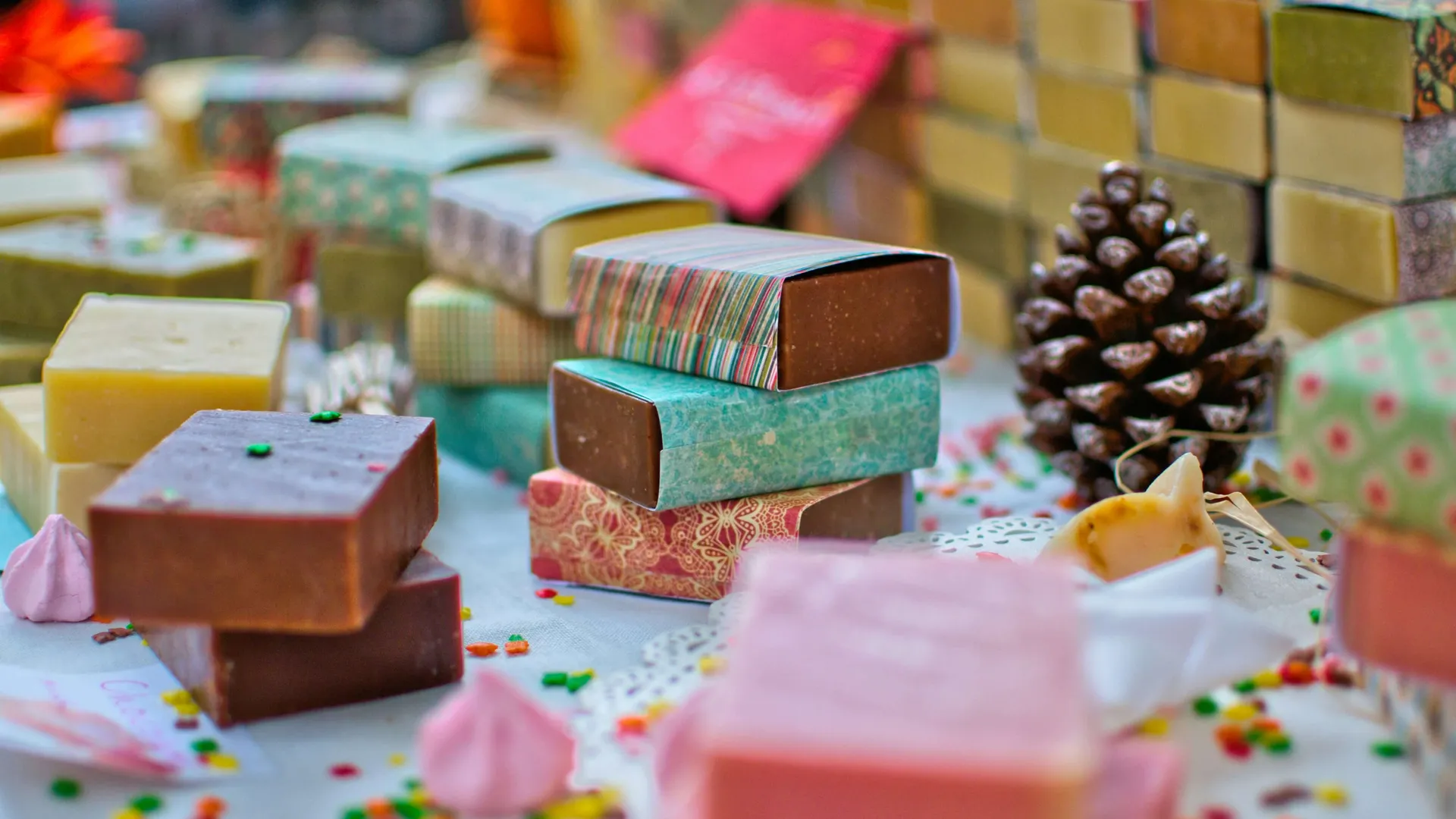 A display of unique gifts in a specialty shop in Monroe, LA
