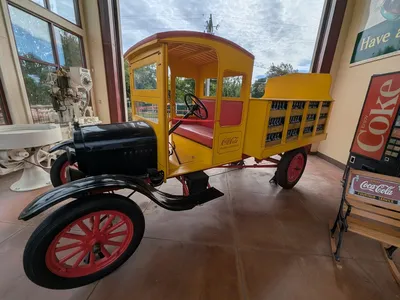 Historic Biedenharn Coca-Cola Museum with vintage bottling displays, memorabilia collection, and classic vending machine...