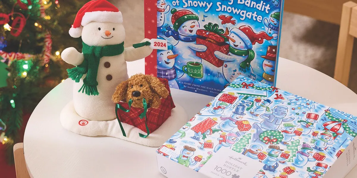 Meticulously organized Hallmark shop with abundant greeting cards, seasonal displays, and gift merchandise filling the...