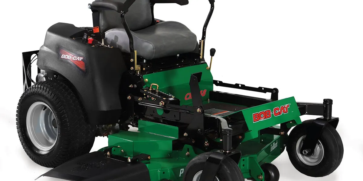 Family-owned outdoor equipment shop with rows of Husqvarna mowers, weed eaters, and tillers, featuring an active repair...