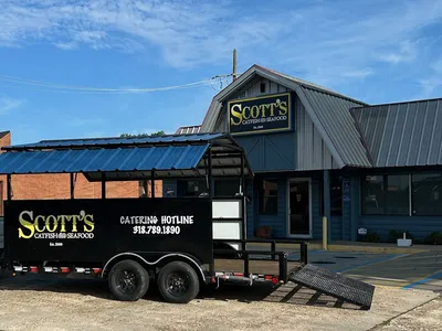 Family-owned seafood restaurant with simple dining area serving Louisiana catfish, fried seafood platters, and Cajun sides.