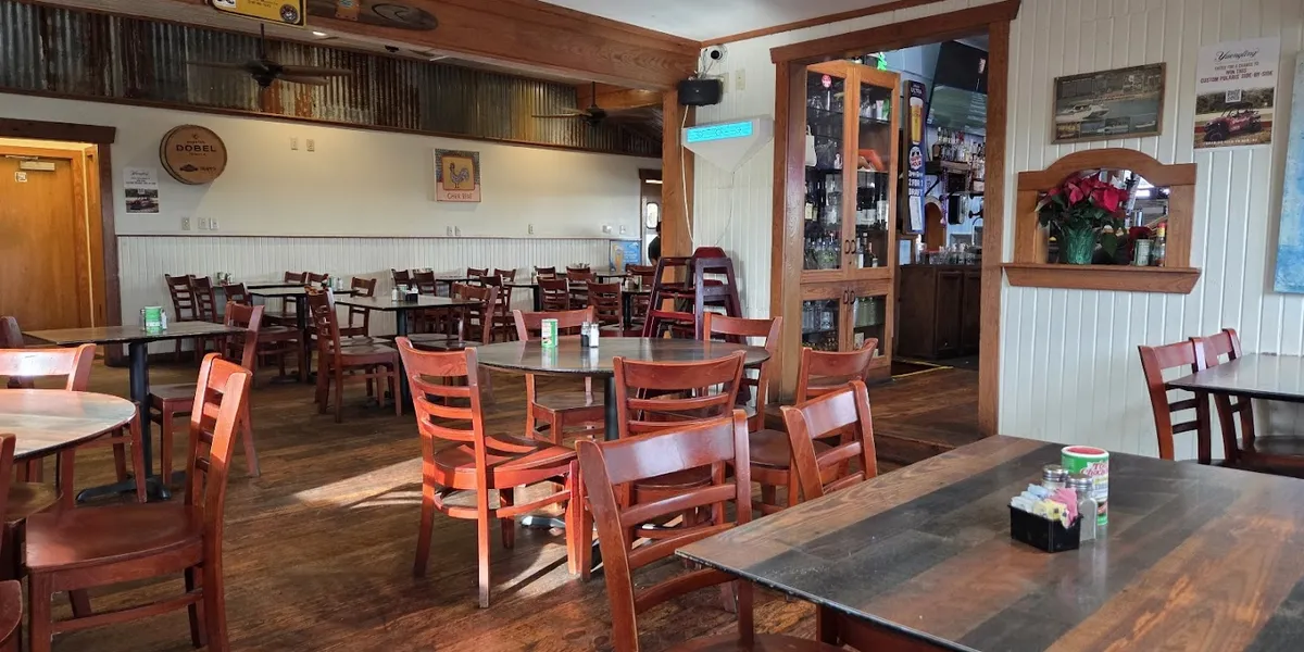 Riverside Cajun eatery with casual dive-bar atmosphere, serving seafood platters and crawfish dishes overlooking the...