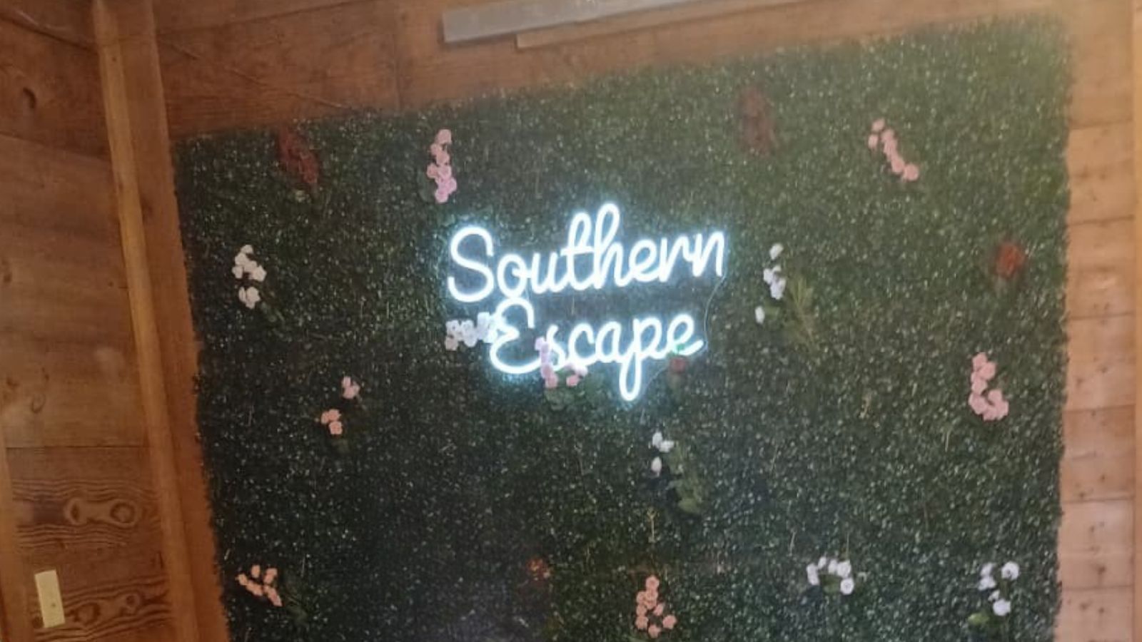 Interior of Southern Escape Room Monroe Louisiana showing themed puzzle room atmosphere